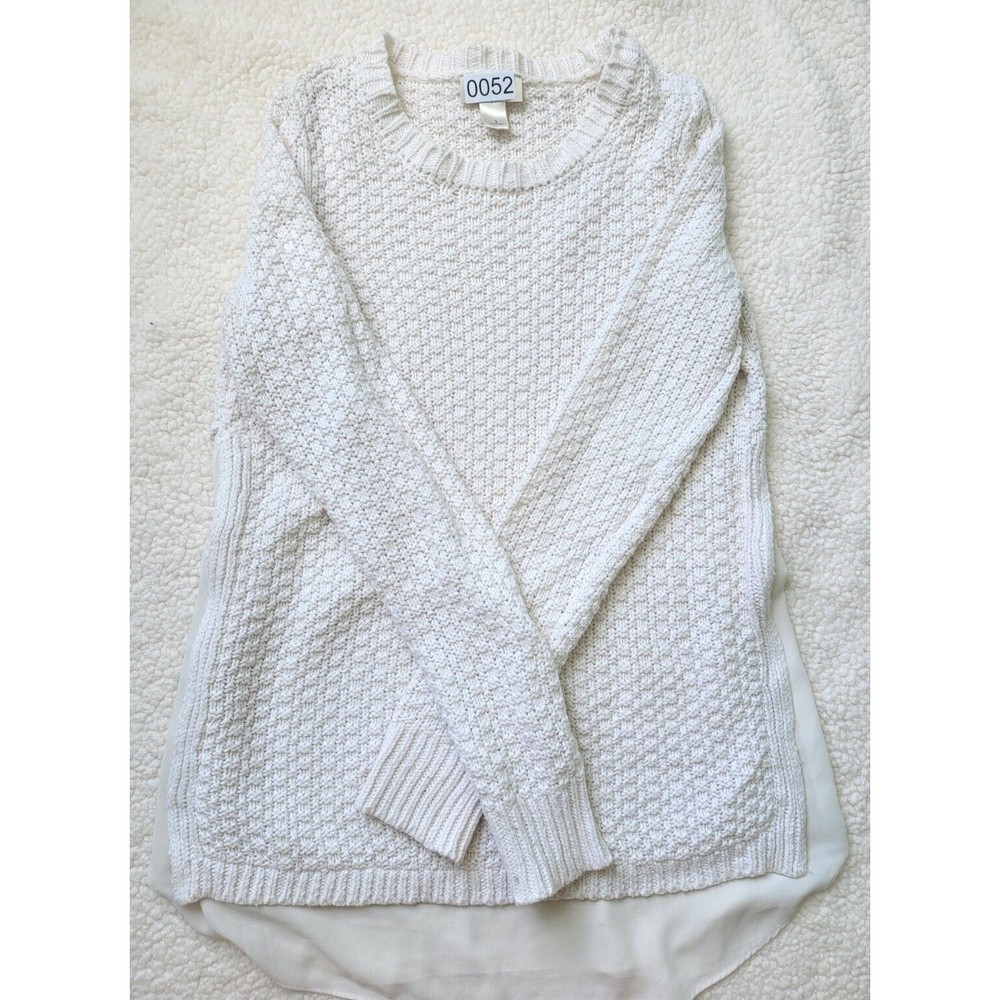 [52] LOFT White Sweater